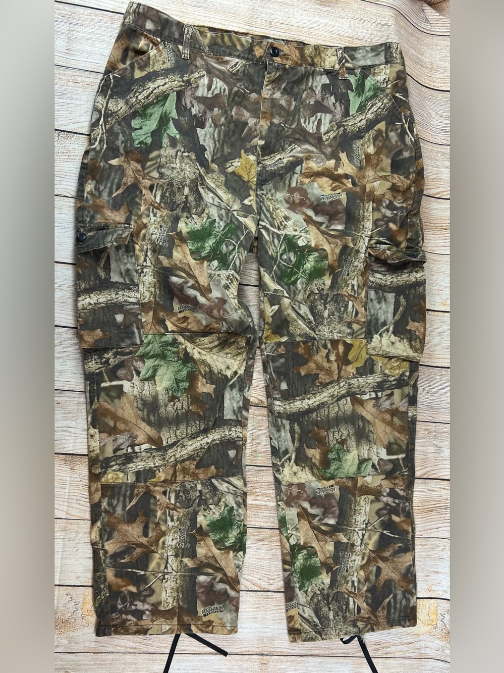 Mens Vintage Walls Outdoors Advantage Timber Camo Cargo Pants Size XL